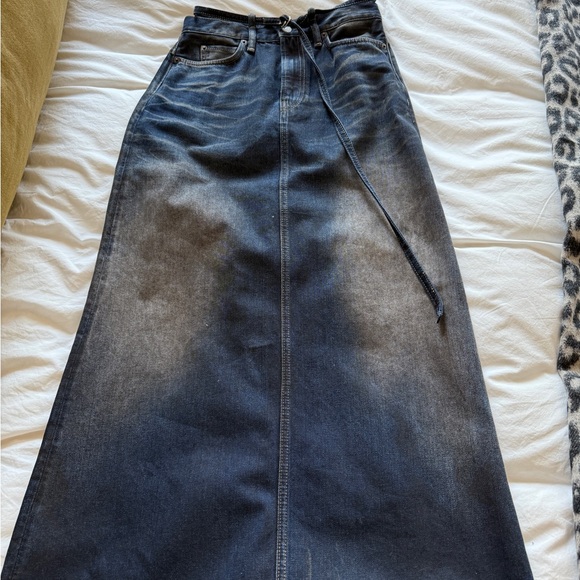 Acne Black Denim Skirt - Picture 1 of 4